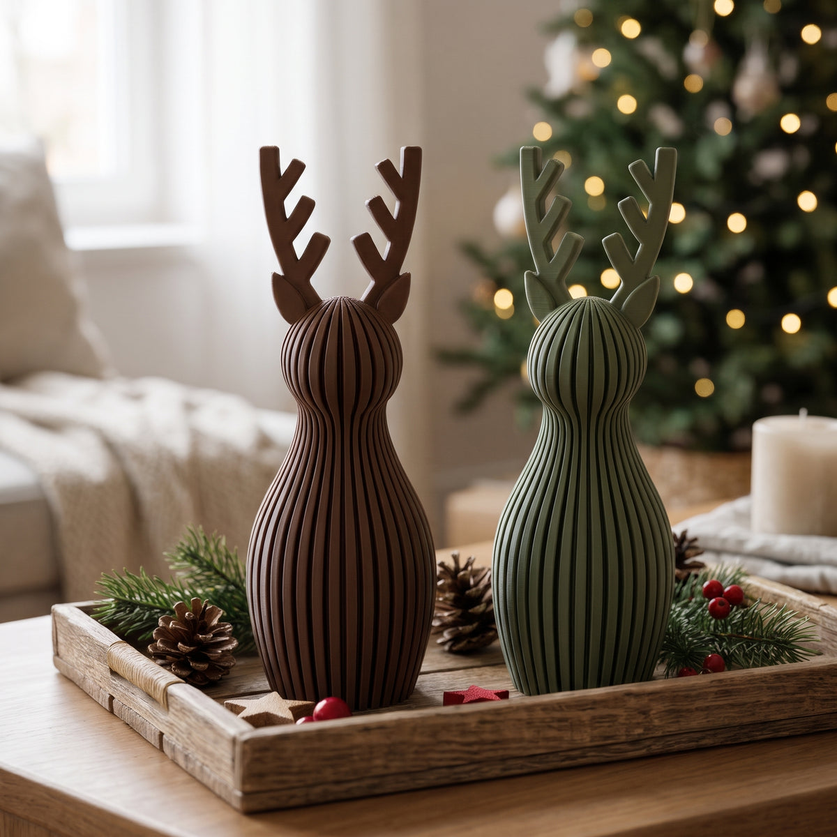 Reno Navideño de Diseño 3D