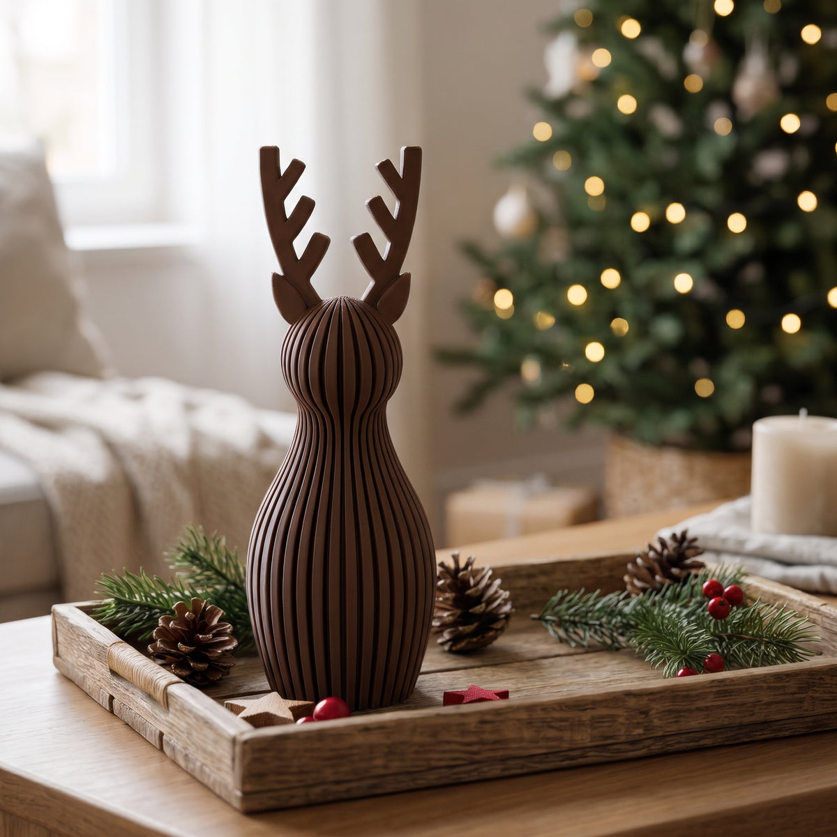 Reno Navideño de Diseño 3D