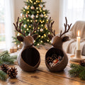 Reno Portavelas y Organizador Navideño 3D | Decoración de Navidad