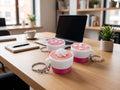 Llavero Taza de Nata y Marshmallows 3D | Accesorio Original y Divertido